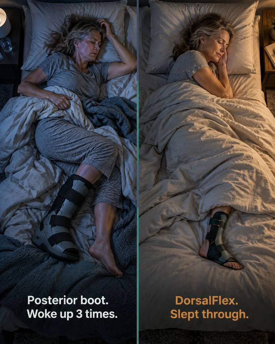 Posterior boot vs DorsalFlex sleep comparison